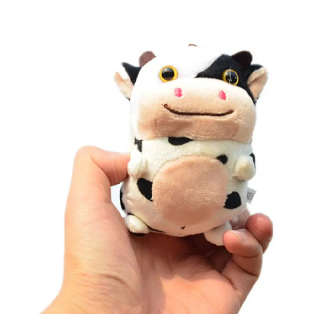 

11CM Cow Plush Toy Key Chain Cotton Stuffed Animal Doll Pendant Children Gift
