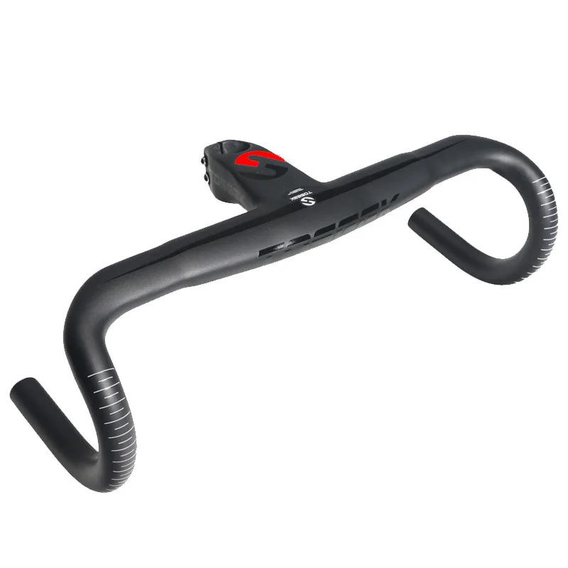 Купить Цельный руль для велосипеда Toseek, цельный руль из углеродного волокна, руль для дорожного велосипеда