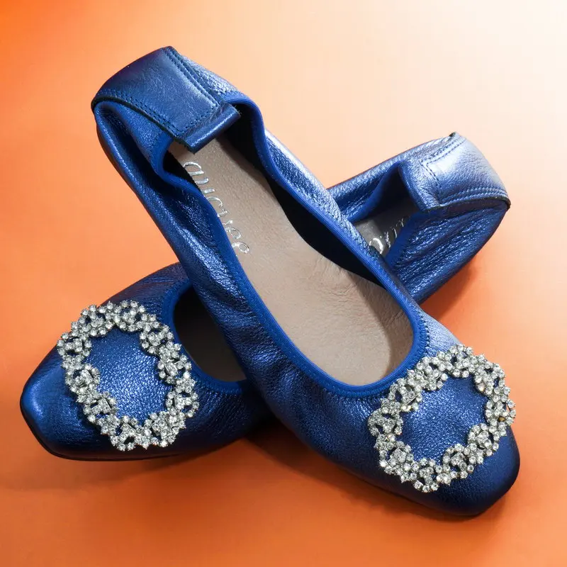 Корейские тонкие женские балетки на плоской подошве Роскошные лоферы из