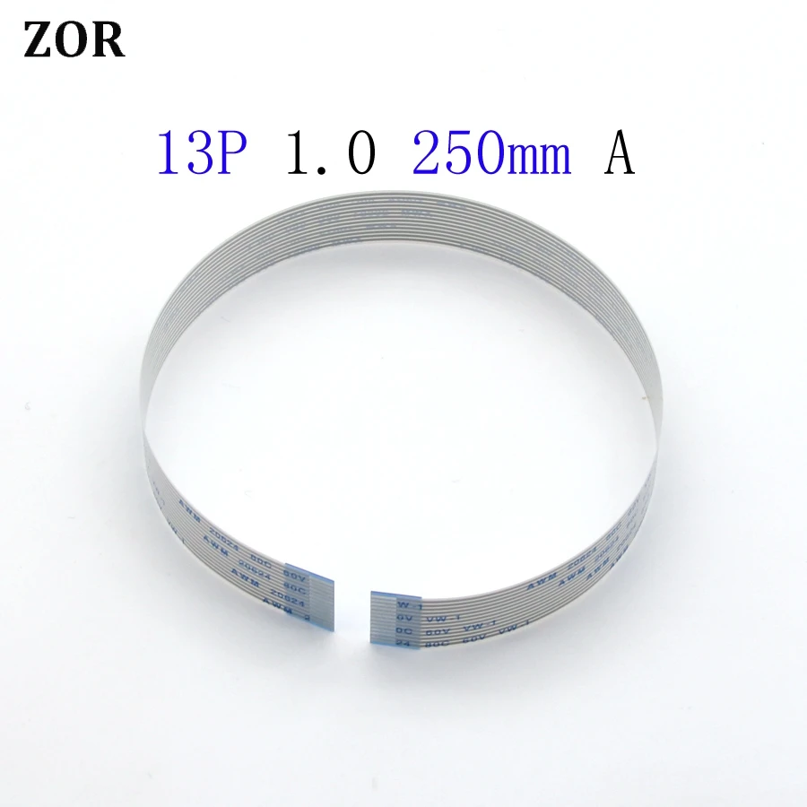 30pcs 13pin FFC FPC flat flexible cable 1.0mm pitch 13 pin A Forward Length 250mm Ribbon Flex Cable AWM 20624 80C 60V VW-1 | Компьютеры и