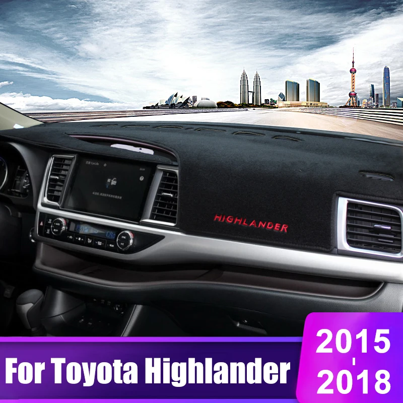Для Toyota Highlander XU50 2015 2016 2017 2018 приборной панели автомобиля крышка избежать