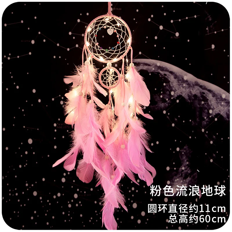 Скандинавский Ловец снов колокольчики уличные украшения для комнаты Розовый