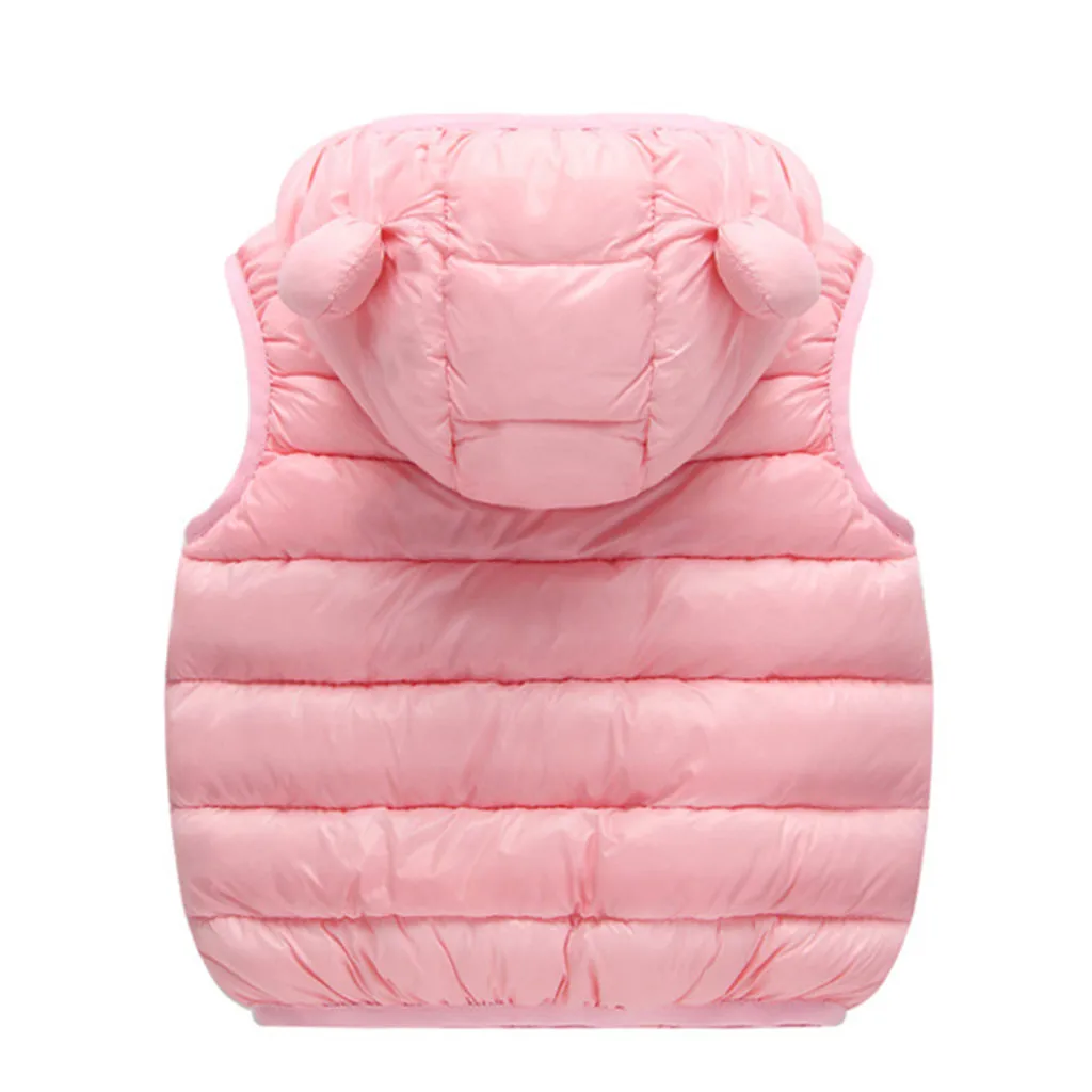 Жилет для маленьких девочек коллекция 2019 года зимний жилет Детский Теплый