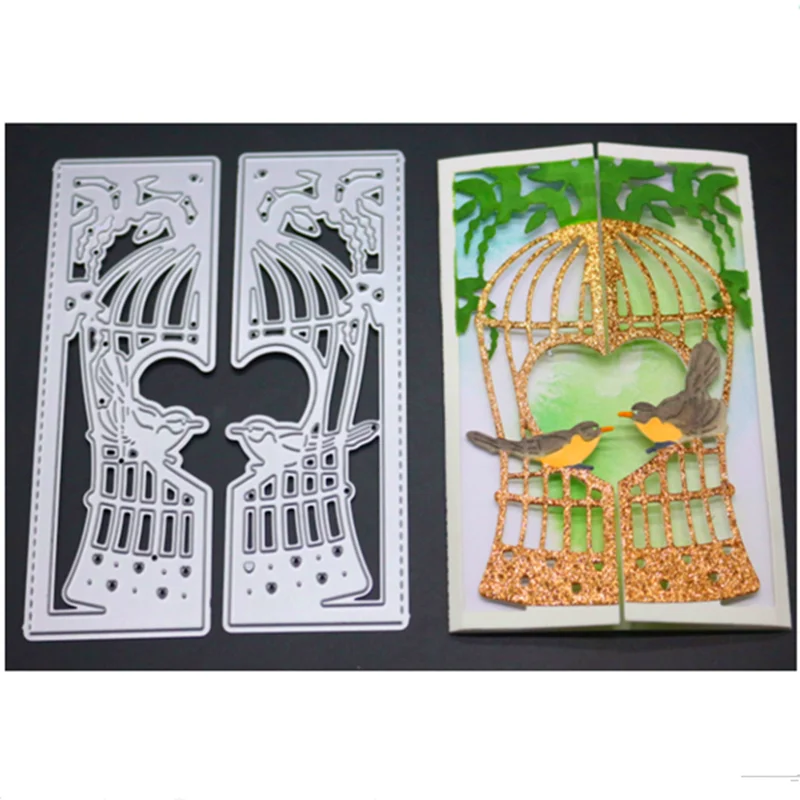 

YINISE SCRAPBOOK Metal Cutting Dies For Scrapbooking Stencils BIRDCAGE COVER DIY PAPER Album Cards Making Embossing Die CUT Cuts