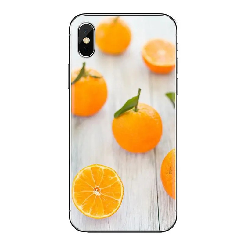 For Sony Xperia Z Z1 Z2 Z3 Z5 compact M2 M4 M5 C4 E3 T3 XA Huawei Mate 7 8 Y3II Benefits Fresh Citrus Orange Fruit Soft Bag Case |