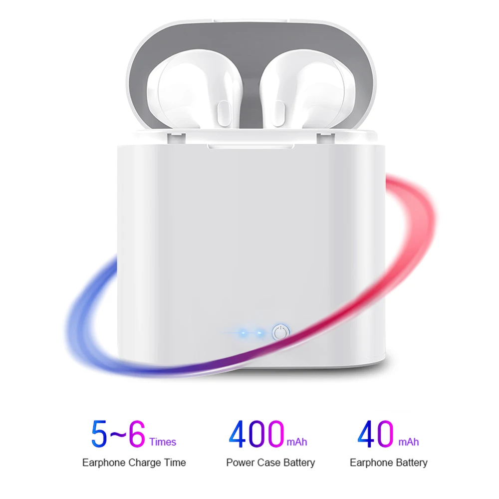 Беспроводные наушники i7s TWS Bluetooth 5 0 спортивные вкладыши гарнитура с микрофоном