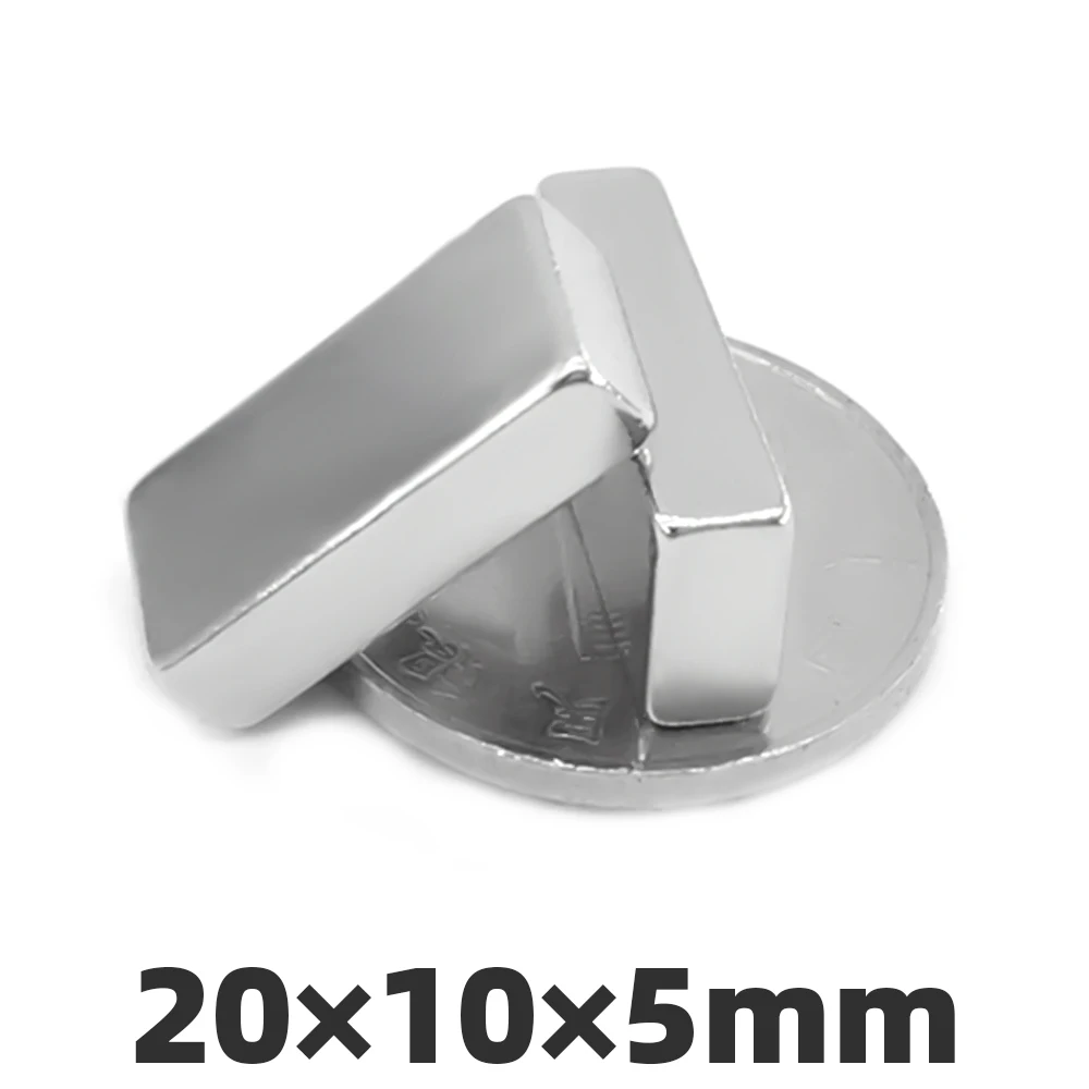 AI DIY 5/10/20 pcs 20x10x5mm strong block neodymium magnets N35 permanent Super powerful rare earth magnets 20* 10* 5mm