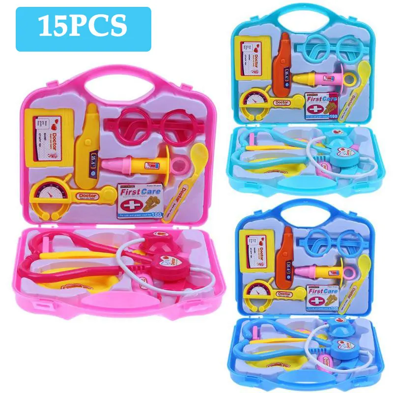 15 шт./компл. детский набор игрушек для ролевых игр Портативный Медицинский Набор
