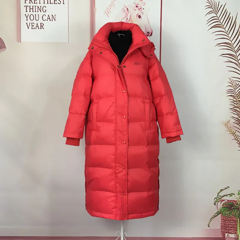 

90% White Duck Down Jacket 2019 Women Winter Jacket Long Thick Coat For Women Hooded Down Parka Warm Female Clothes Waterproof