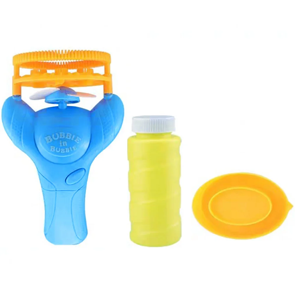 

Soap Water Children Toy Outdoor Games Shooter Fan Automatic Blower Mini Portable Electric Bubble Machine Battery Operated