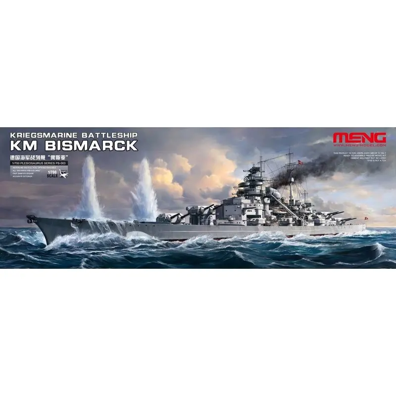 Meng МОДЕЛЬ PS-003 1/700 Kriegsmarine Battleship Bismarck-масштабная модель комплект - купить по