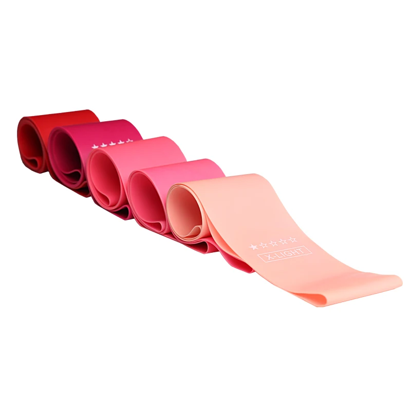 Flylitte 5 шт./компл. латекс эластичный Фитнес резинки для упражнения пилатес эластичных лент на прочность обрезиненные диски, гантели для эспандер