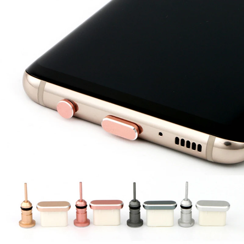 

Type C Phone Dust Plug Set USB Type-C Port and 3.5mm Earphone Jack Plug For Samsung Galaxy S8 S9 Plus for Huawei P10 P20 lite