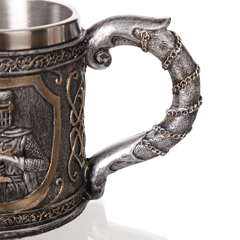 Кофейная кружка в средневековом стиле Templar Crusader Knight Suit Of Armor the Cross Beer Stein Tankard | Дом и