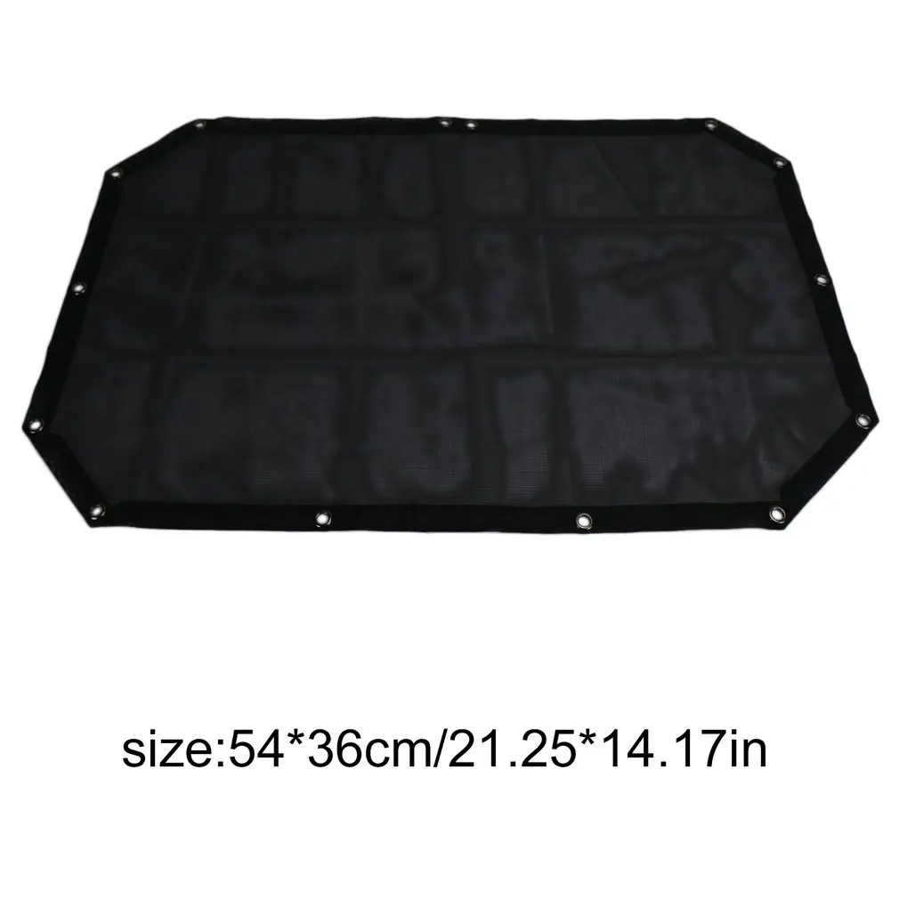 

Black Sun Shade Full Nylon Mesh Top Cover UV Protection Soft Cover Heat Insulation Sunshade for Jeep Wrangler