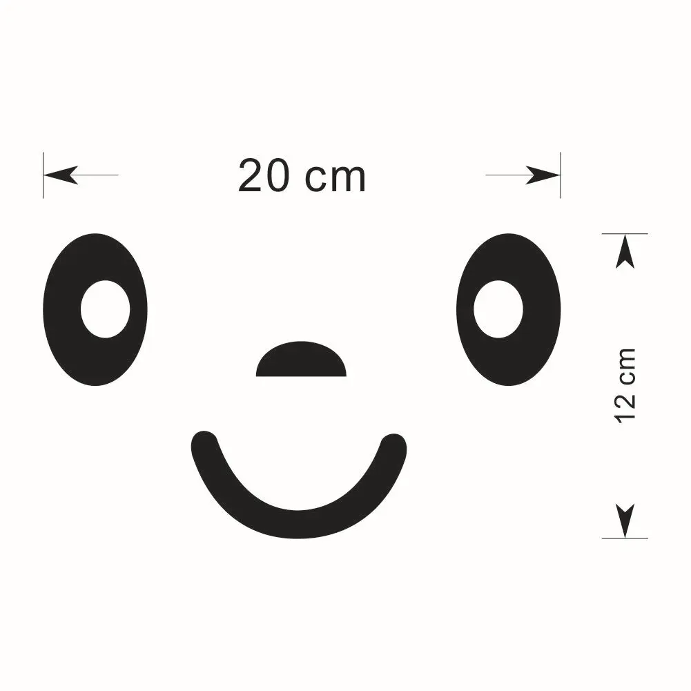 Забавные настенные наклейки для туалета и ванной со смайликом съемные