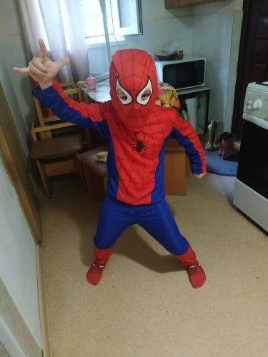 Детские костюмы для косплевечерние супергероев человека-спайдербоя детские на