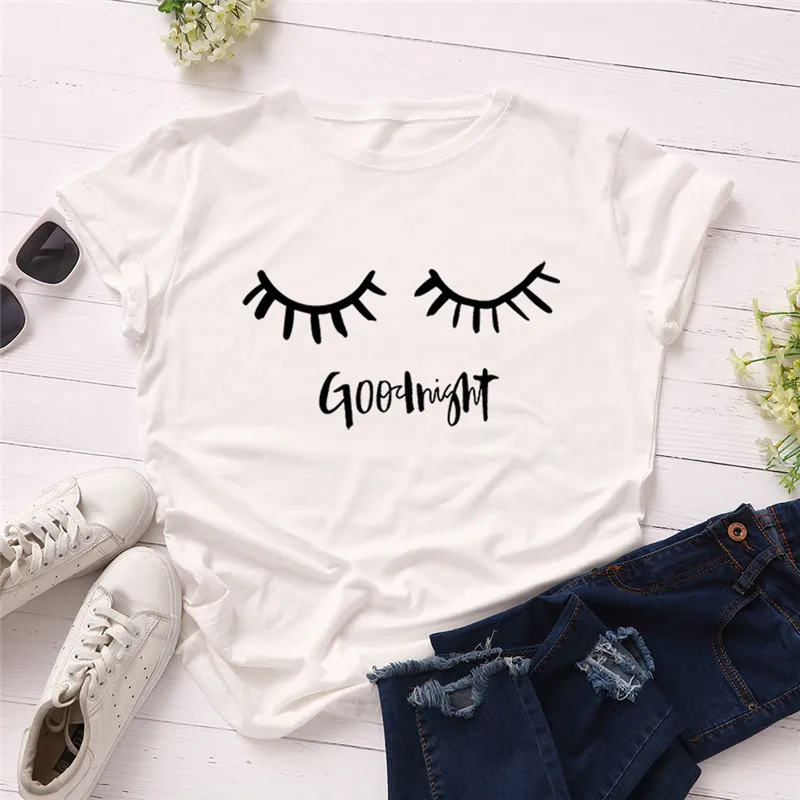 Женская летняя футболка с круглым вырезом и коротким рукавом | одежда