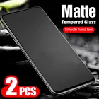 Закаленное стекло с защитой от отпечатков пальцев для Huawei y7 2018 y7 prime 2018 y6 2018 y6 prime2018, матовая защитная пленка для экрана, 2 шт.