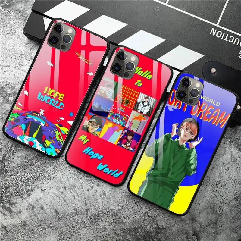 

Hope World Phone Case Tempered Glass For iPhone 12 Pro Max Mini 11 Pro XR XS MAX 8 X 7 6S 6 Plus SE 2020 case