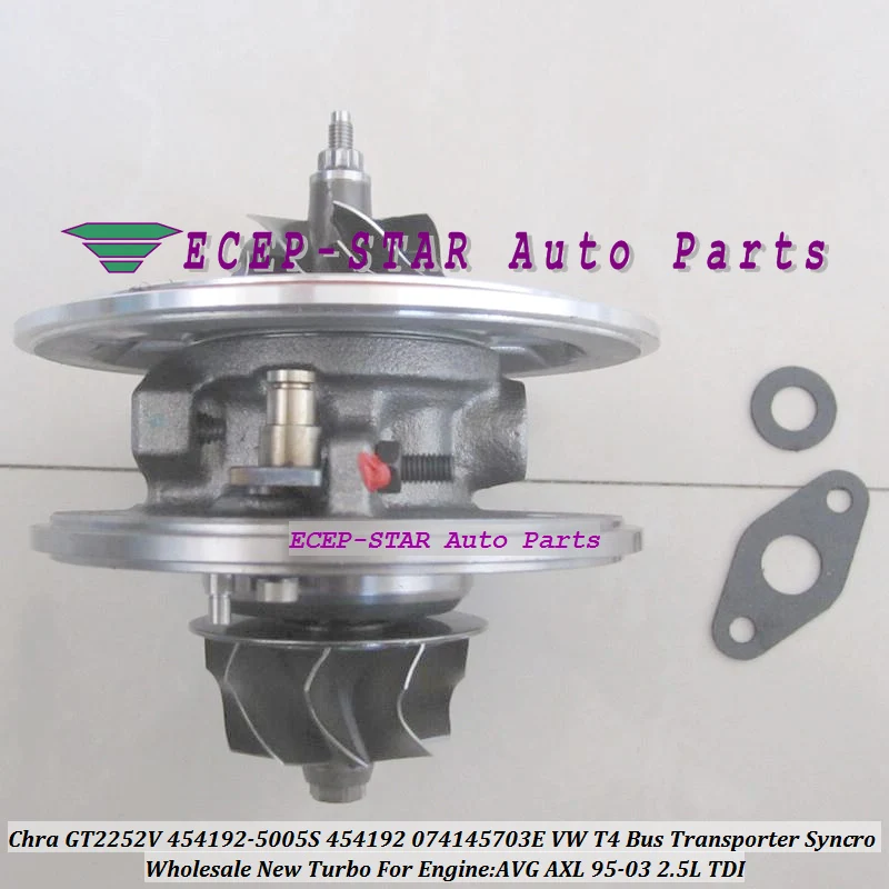 Бесплатная доставка Турбо картридж CHRA GT2252V 454192 5006S 074145703G V для Volkswagen VW T4 Bus Transporter
