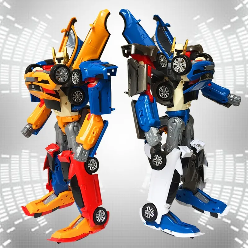 

No Box 3 In 1 Transformation Tobots Robot Action Figure Toy Car Toys Cartoon Animation Model Set For Boys Birthdays Gifts