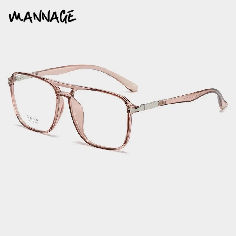 Оправа для очков мужчин и женщин TR прозрачная винтажная с двойным лучом |