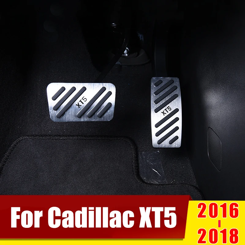 

For Cadillac XT5 2016 2017 2018 AT Car Styling Accelerator Gas Pedal Brake Pedals Non-Drilling Cover Case Pads Trim Accessories