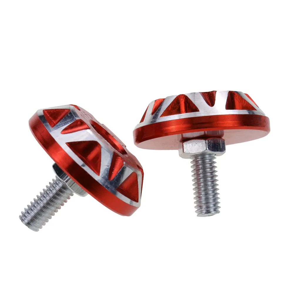 2 шт. мотоциклетные винтовые алюминиевые колпачки с ЧПУ для лицензии M6