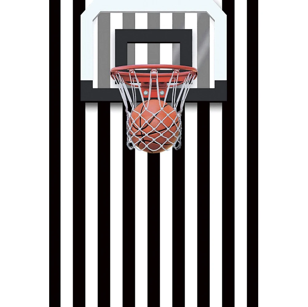 Баскетбольное кольцо баскетбольной площадки черный белый цвет в полоску фон для
