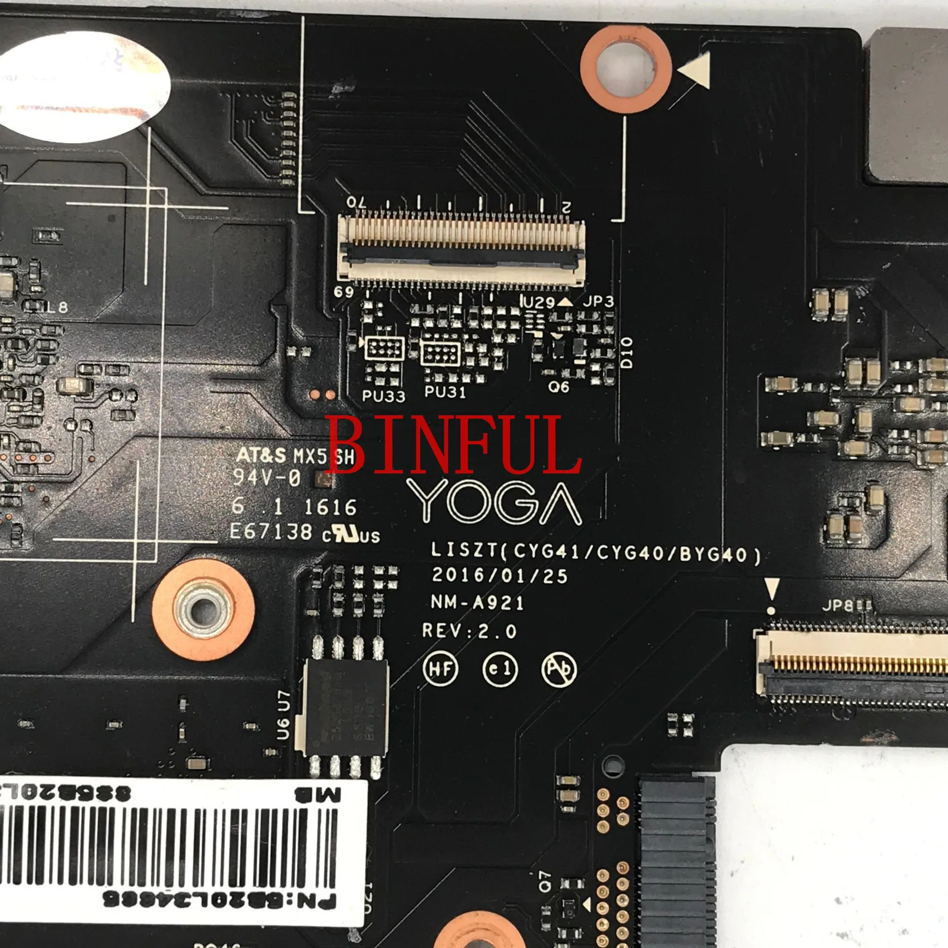 Высококачественная материнская плата для ноутбука YOGA 900 13ISK2 5B20L34661 CYG41 CYG40 BYG40 NM A921