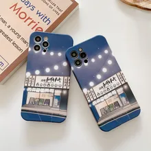 Retro bracket starry sky Sushi japanese Phone Case for apple iPhone 12 11 Pro Max Xr Xs Max 7 8 Plus 7Plus case Cute soft cover