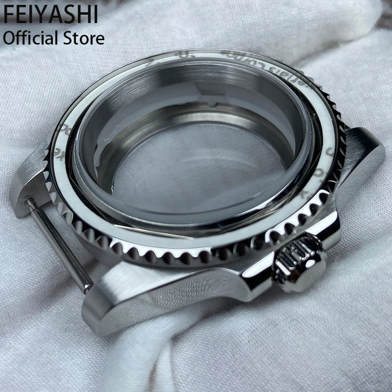 Men's bronze watches case Submariner accessory parts 40mm 316L Stainless Steel Sapphire Glass For seiko nh35 nh36 dial movement