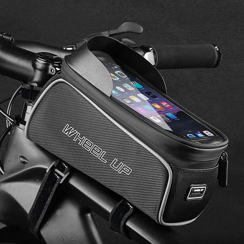 2021New Cycling Bag Bicycle Bag Mountain Bike Front Beam Bag Waterproof Phone Bag bicycle frame bag bicycle accessories