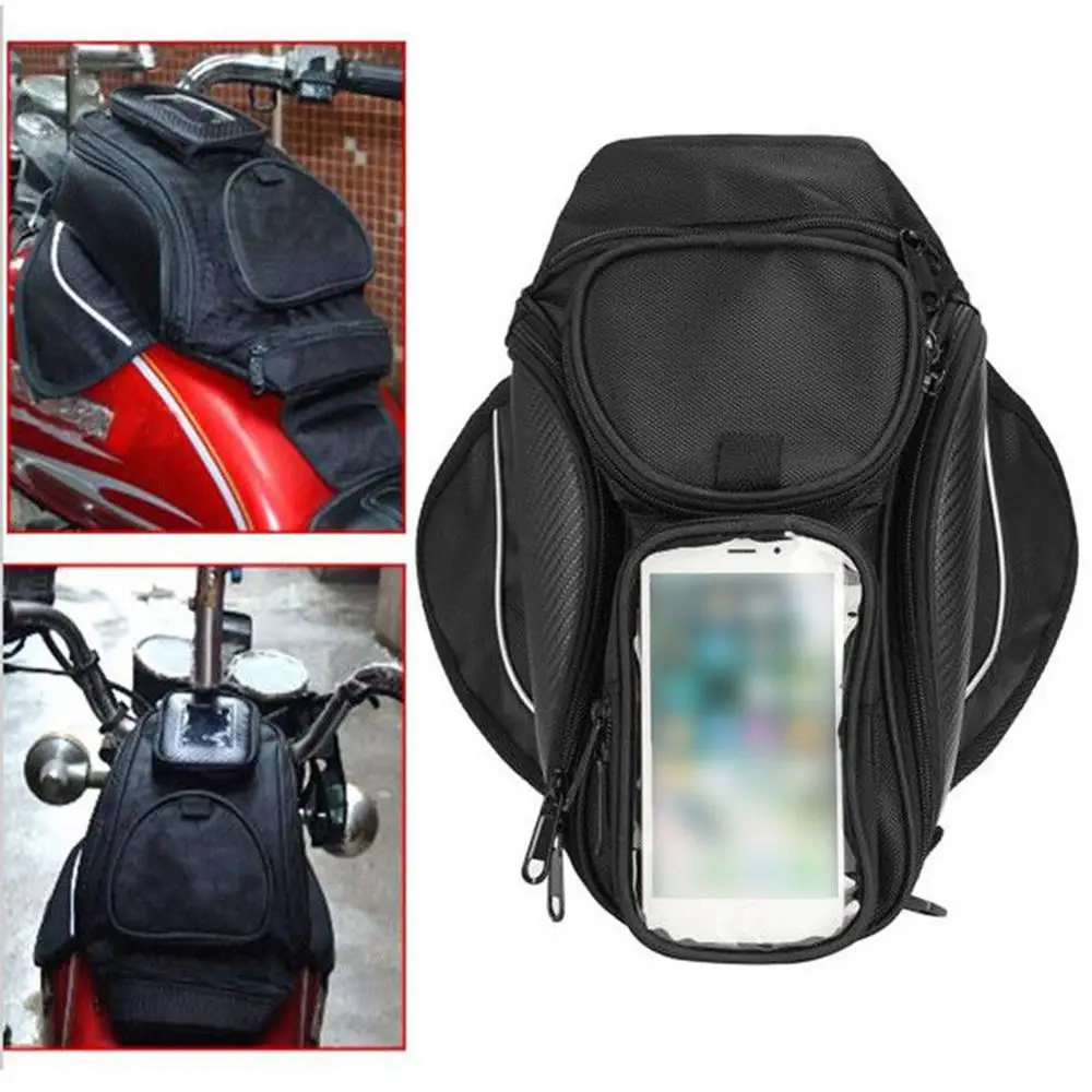Черная мотоциклетная сумка для бака топливного магнитная водонепроницаемая |
