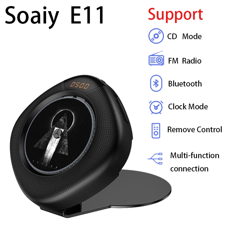 Soaiy E11 CD DVD/VCD динамик Bluetooth спортивный портативный стерео сверхмощный плеер