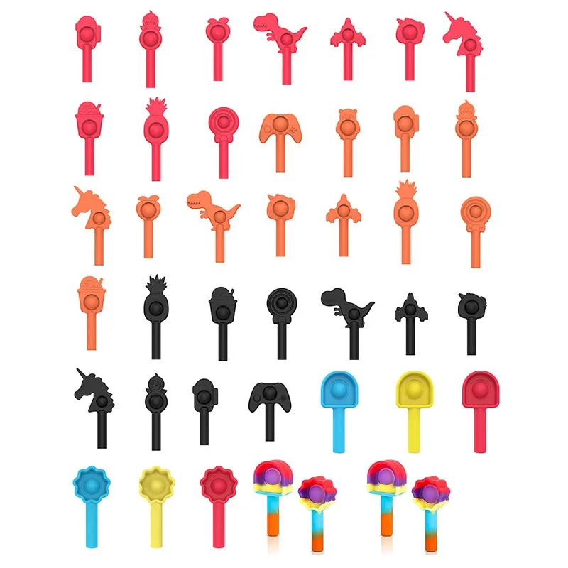 Лидер продаж Пузырьковые игрушки брелок Пеналы сжимаемые Сенсорные игрушка для