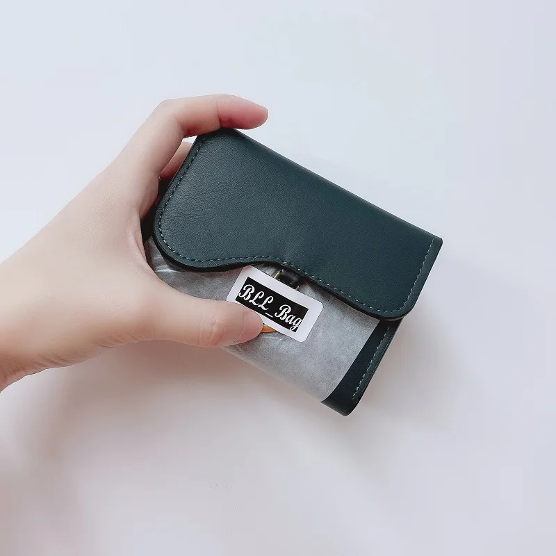 

2021 New Women Short Wallet Fashion Money Bag for Women Small Change Bag Female Card Holder Women Luxury Wallets Purse Leather