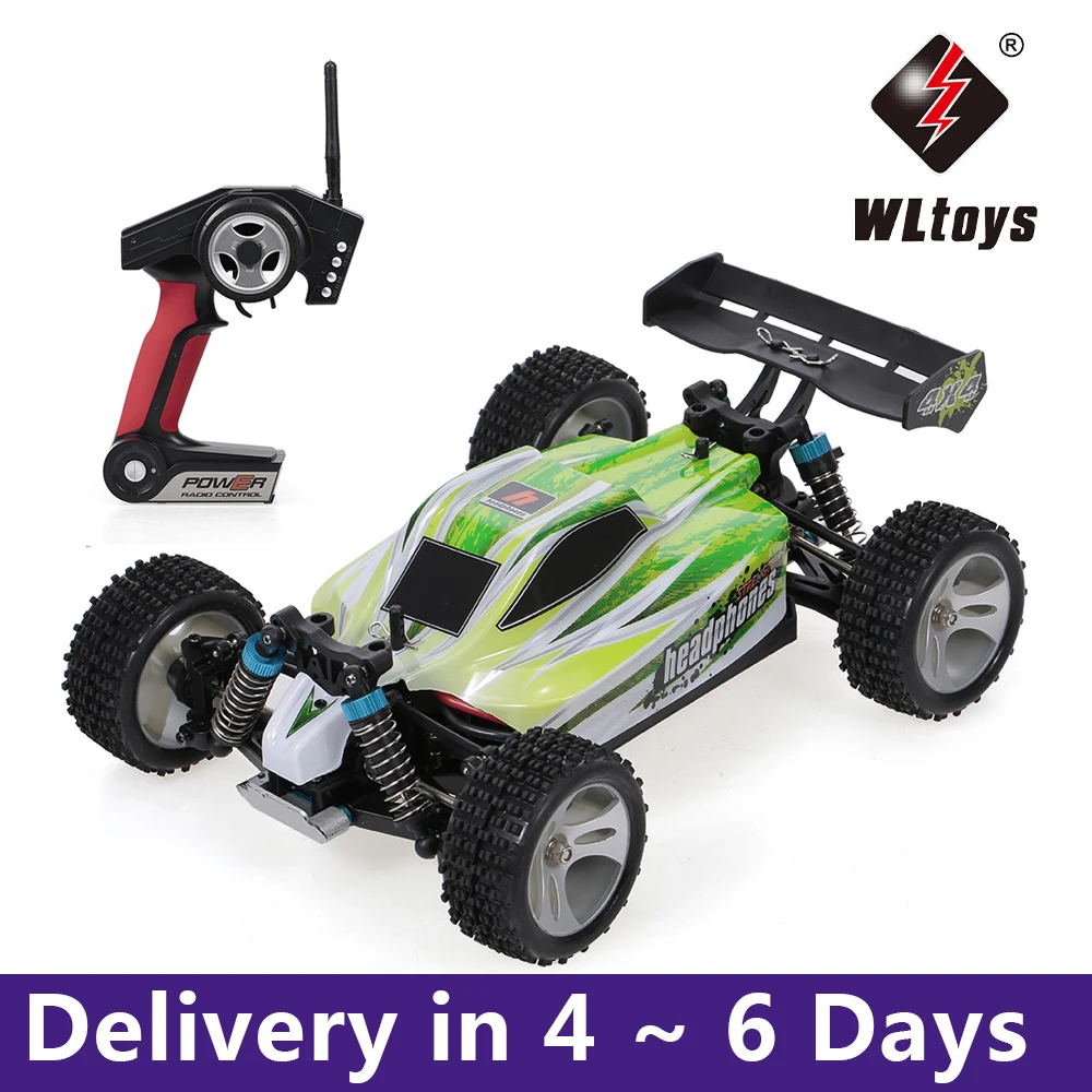 WL игрушки A959 A B 2 4G 1/18 шкала 4WD Электрический RTR внедорожник Buggy 35/75 км/ч RC автомобиль