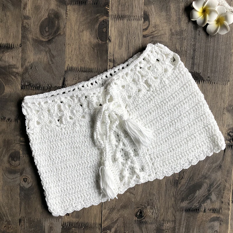 Летний сексуальный женский топ бикини бандажный купальник с бахромой и рукавами