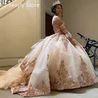 Реальные фотографии, розовое золото, платье для девушек 15 лет, аппликация бусинами, милое 16, платье для маскарада, платье на выпускной день рождения