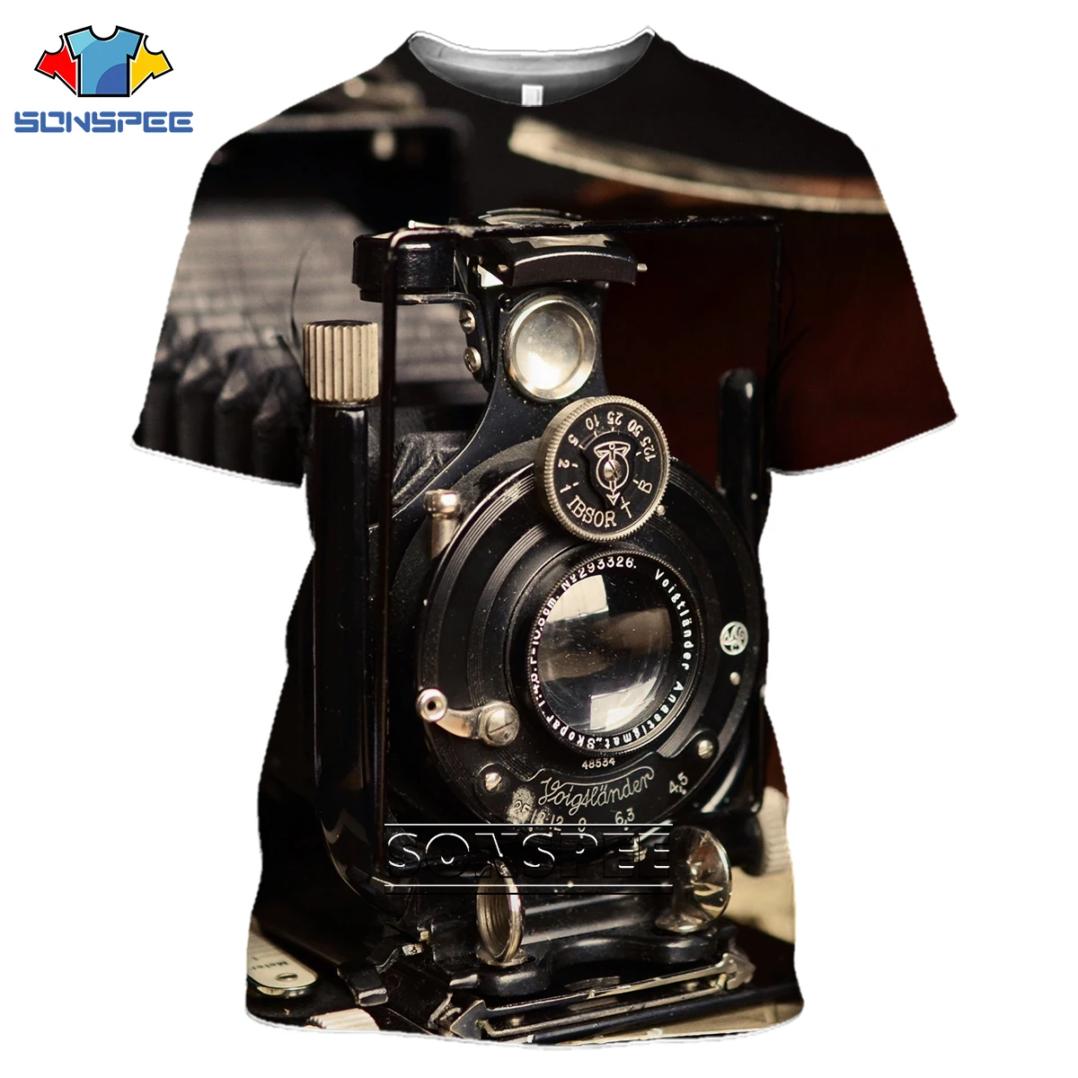 

Funny 3d Print Casual Camera Punk T shirt Film Streetwear Men Beach Women Fashion T-shirt Harajuku Shirts O Neck Pullover Tshirt