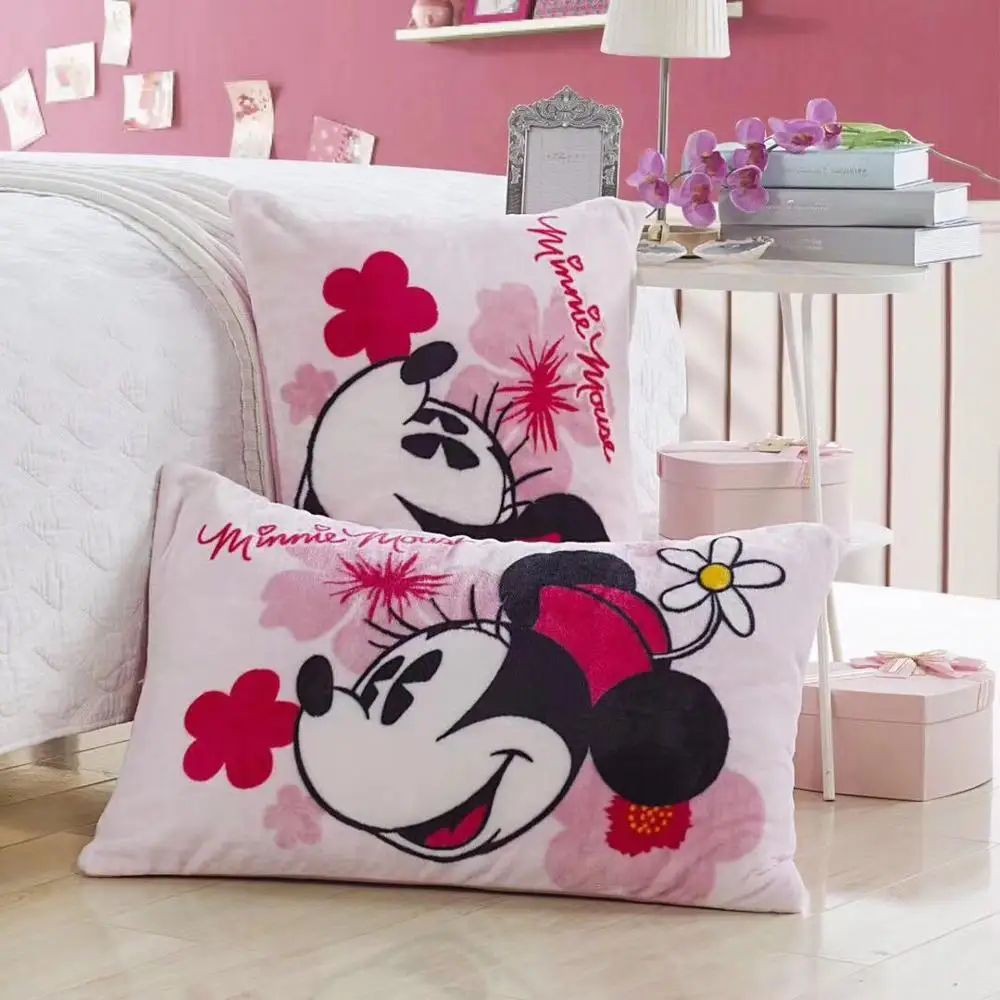 Disney Minnie наволочка с рисунком в виде мыши для девочек 1 шт. домашний текстиль