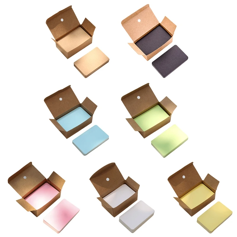 100 листов/коробка Бумага сообщение карта бланковая рукописный блокнот для