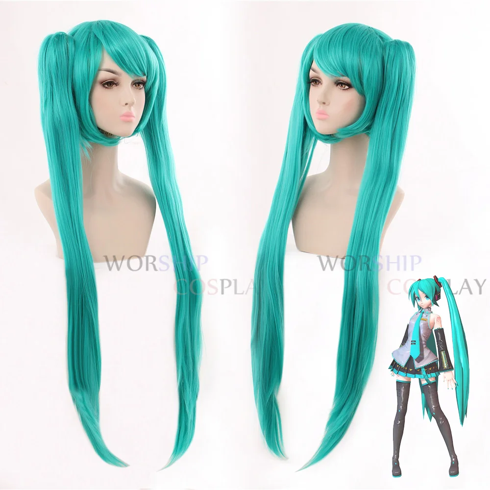 

Miku Cosplay Wigs Anime Super Alloy Cosplay Costume Heat Resistant Synthetic Hair Women Party Role Play Wigs