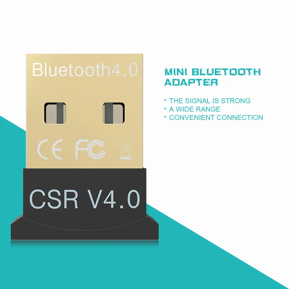 

New Arrival Wireless USB Bluetooth V 4.0 CSR Mini Dongle Adapter For Win 7 8 10 PC MAC Laptop DD