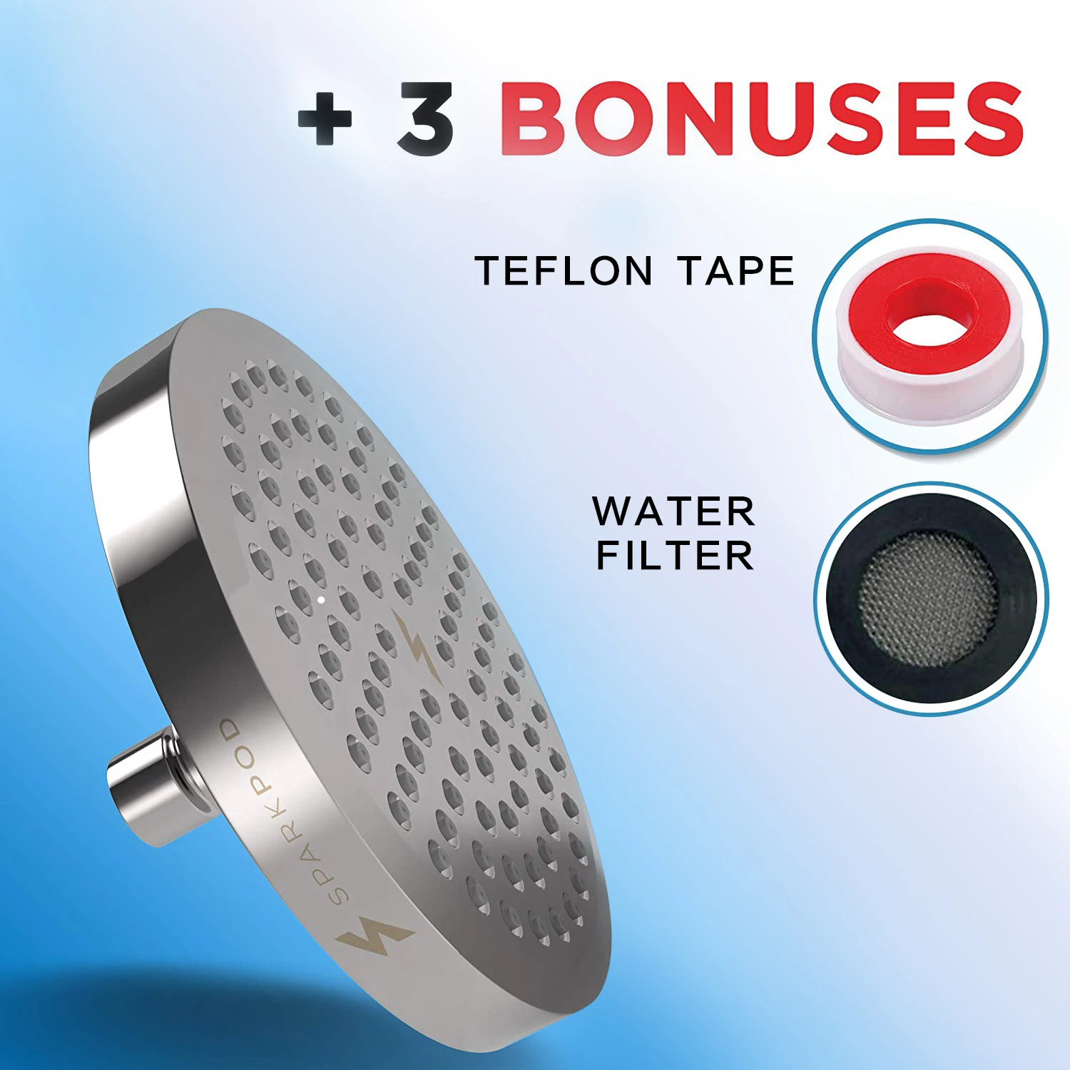 Накладная душевая головка высокого давления Rainfall Потолочная установка легкий