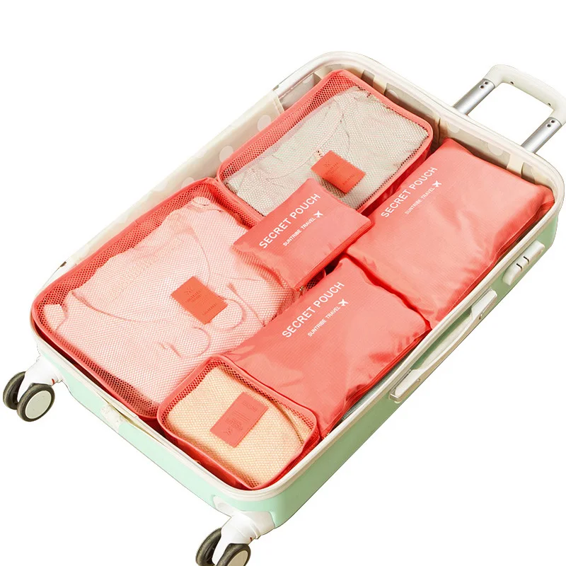 Высококачественная Дорожная сумка из ткани Оксфорд 6 шт./компл. дорожная для