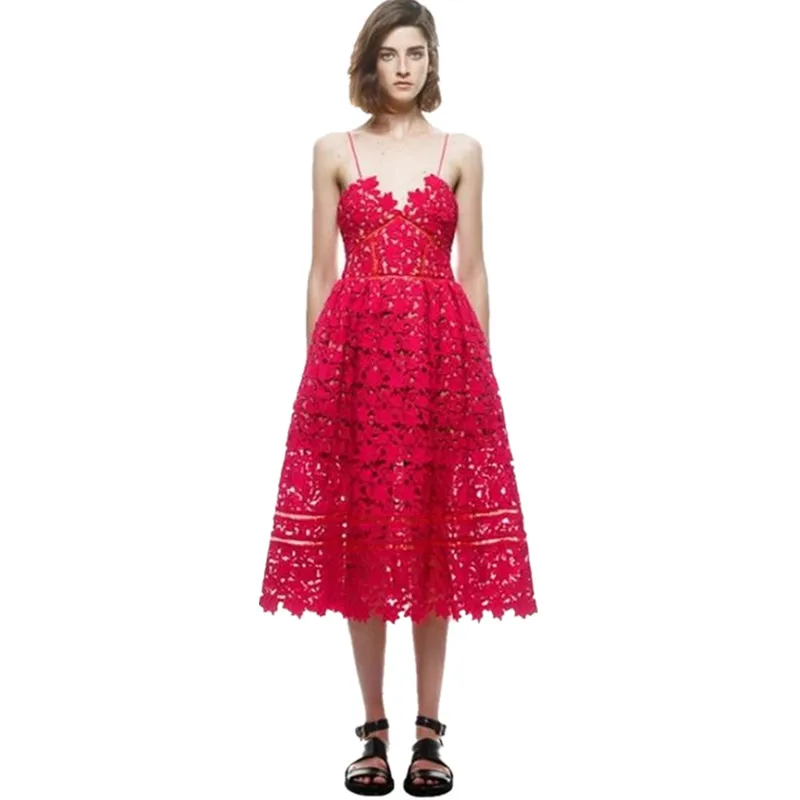 Женское модельное платье Автопортрет сексуальный ремень с подтяжками кружевное