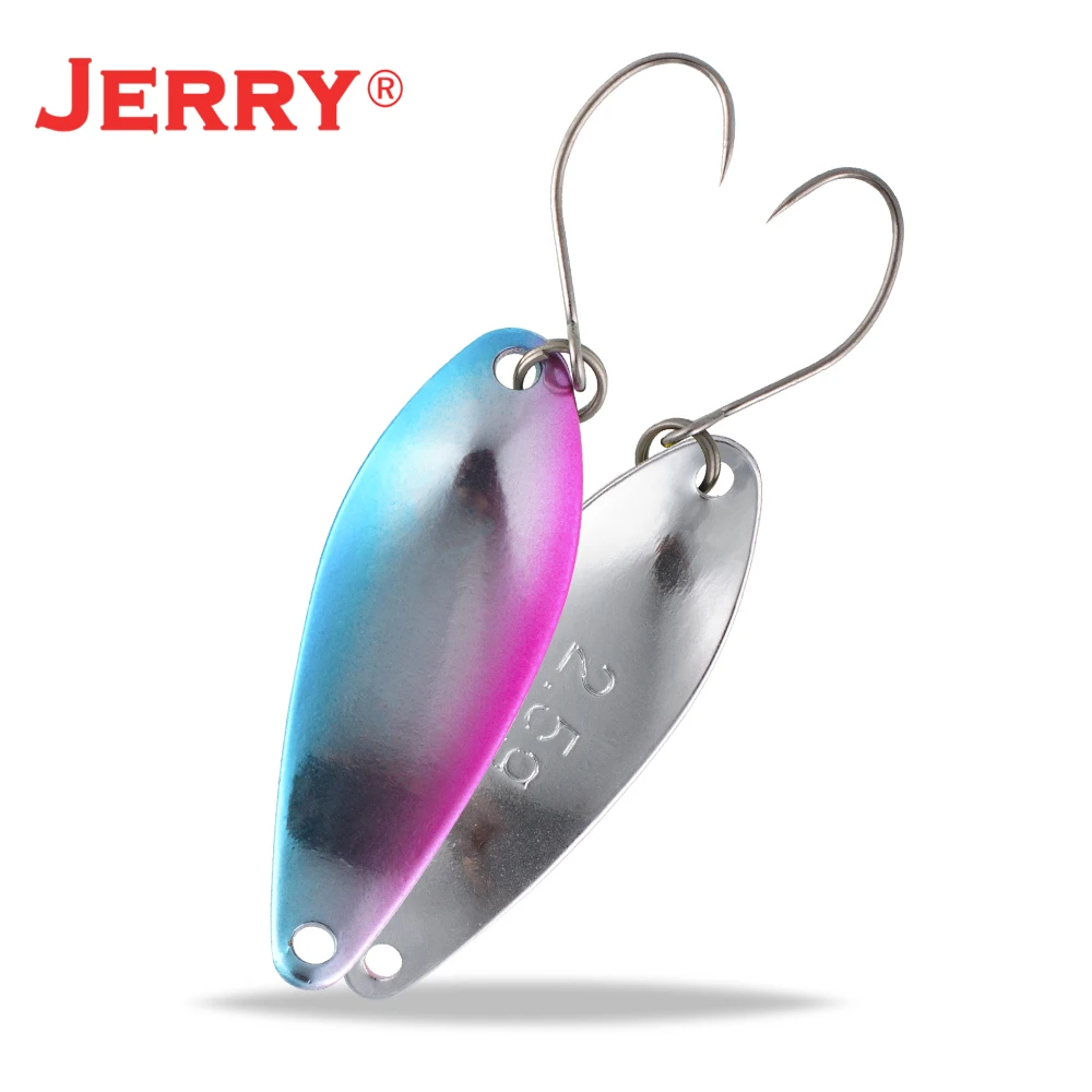 Jerry 1 шт., латунные рыболовные ложки pesca, яркие цвета, высокое качество, безделушки, форель, ложка, рыболовные приманки